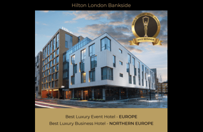 Hotel London Bankside Banks Two Awards at the World Luxury Hotel Awards